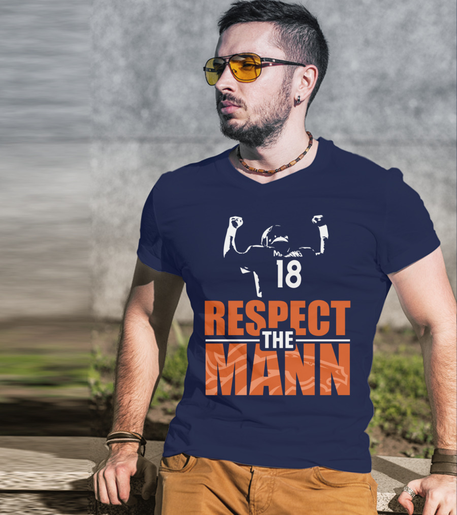 Manning Respect The Mann 18 Denver Broncos T-Shirt