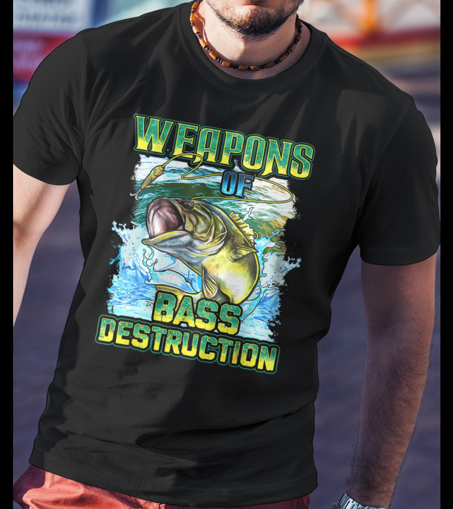 Weapons Of Bass Destruction Fisherman Bass Fishing T-Shirt
