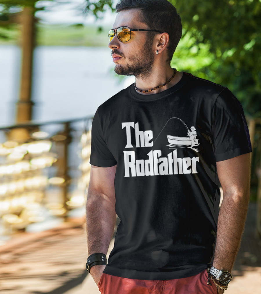 The Rodfather Funny Fishing Saying Fish Humor T-Shirt