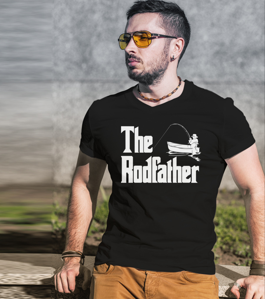 The Rodfather Funny Fishing Saying Fish Humor T-Shirt