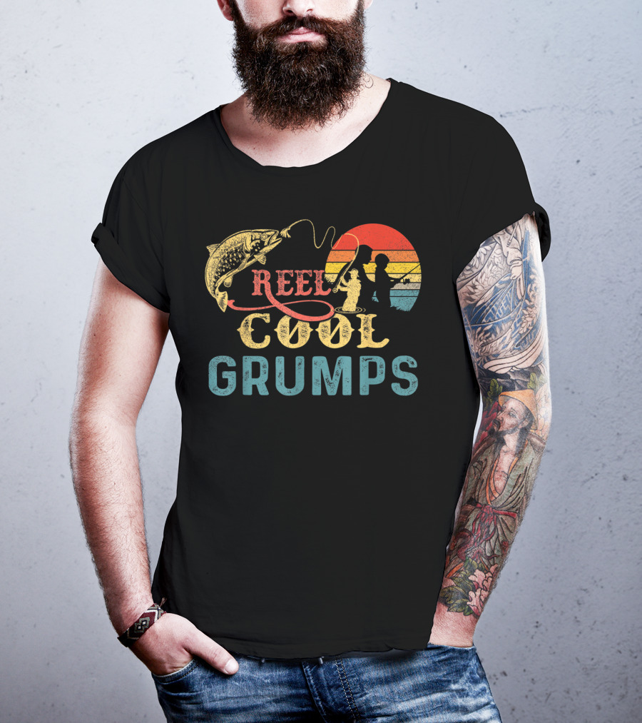 Reel Cool Grumps Vintage Fishing Nature Lovers T-Shirt