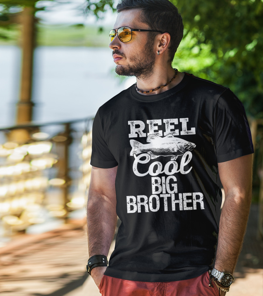 Reel Cool Big Brother Fishing Outdoor Angler Iconic T-Shirt