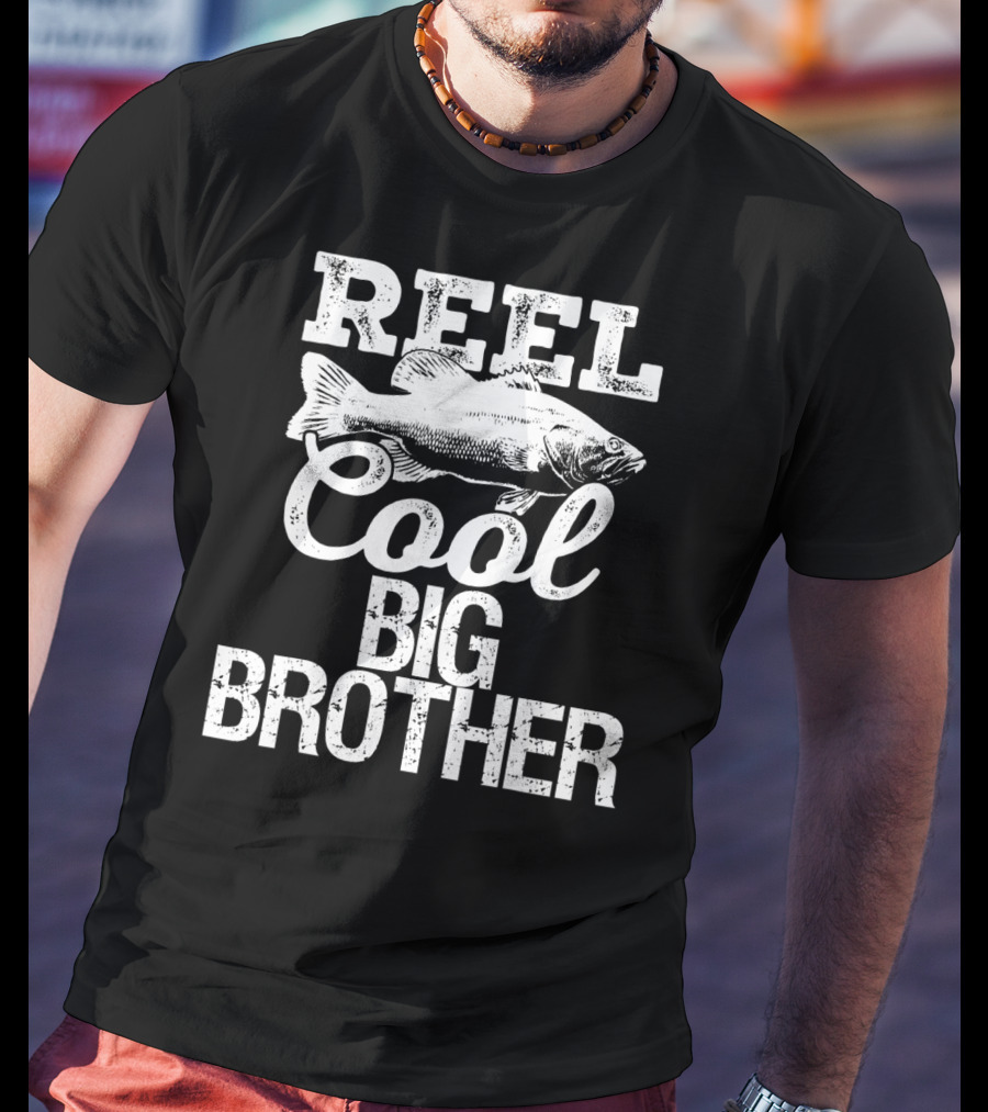 Reel Cool Big Brother Fishing Outdoor Angler Iconic T-Shirt