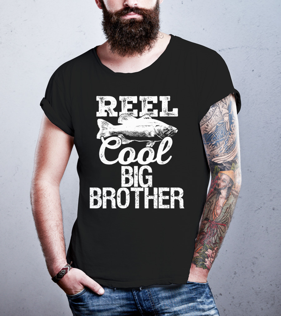 Reel Cool Big Brother Fishing Outdoor Angler Iconic T-Shirt
