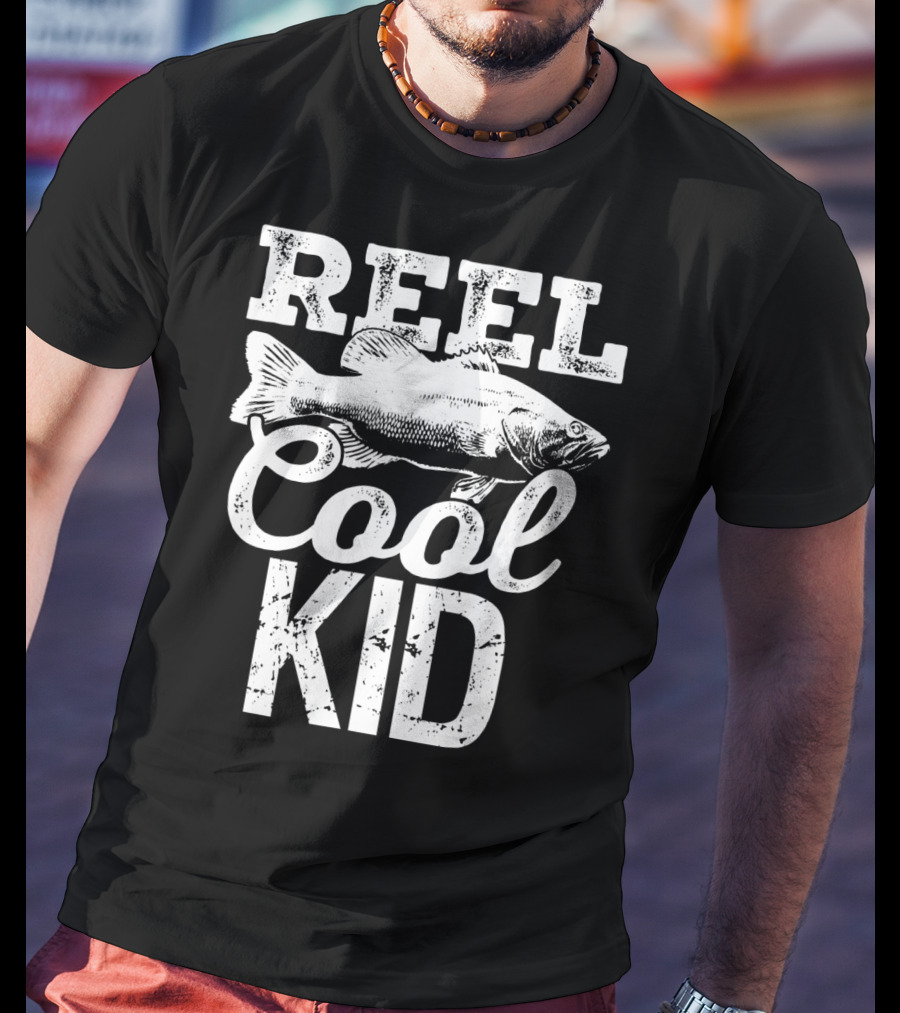 Reel Cool Kid Fishing Outdoor Angler T-Shirt