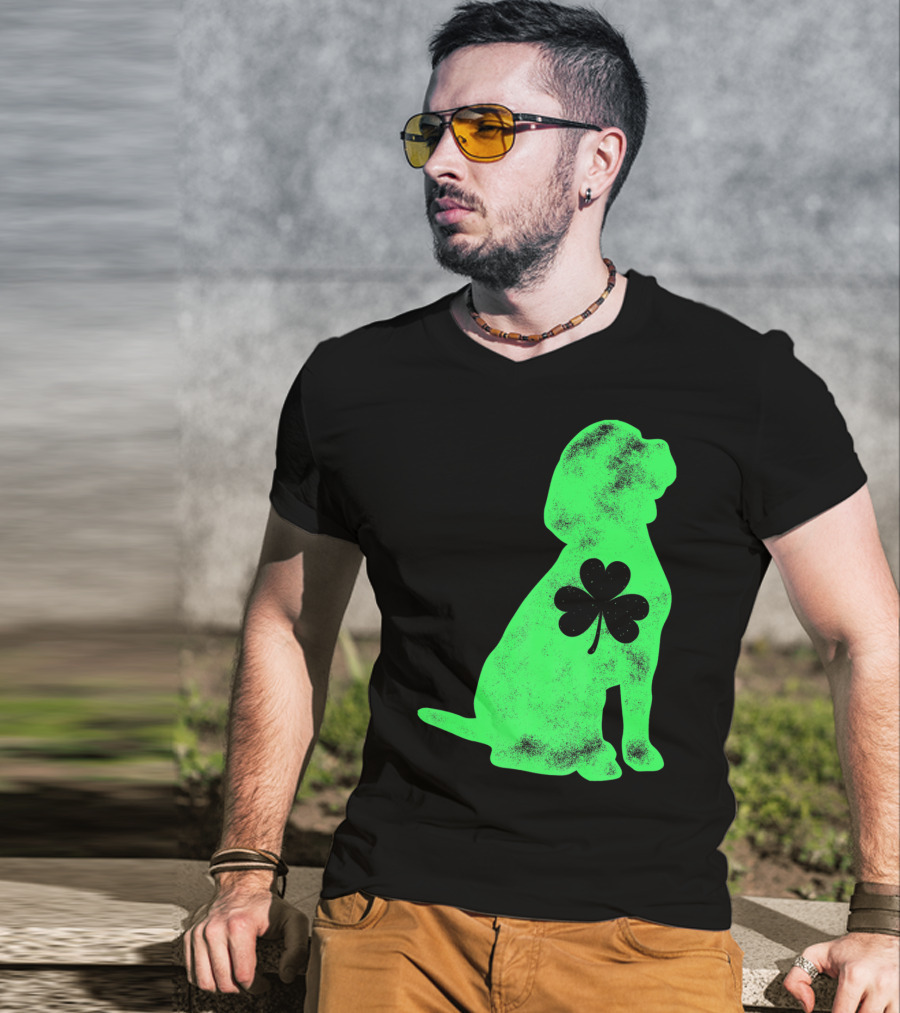 Beagle St Patricks Day Shamrock T-Shirt