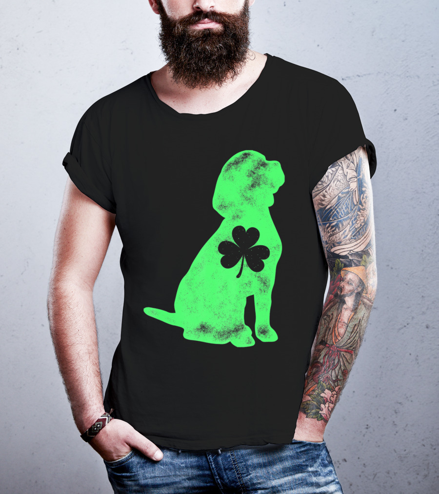 Beagle St Patricks Day Shamrock T-Shirt