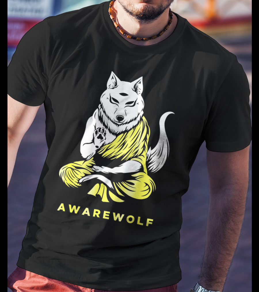 AWAREWOLF Best Yoga And Werewolf Lover T-Shirt
