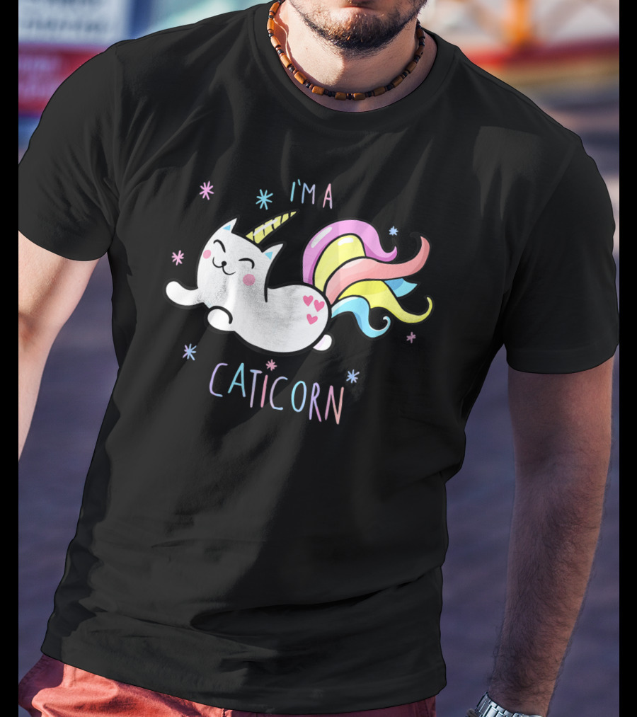 I'm A Caticorn Magical Rainbow Kittycorn Unicorn T-Shirt