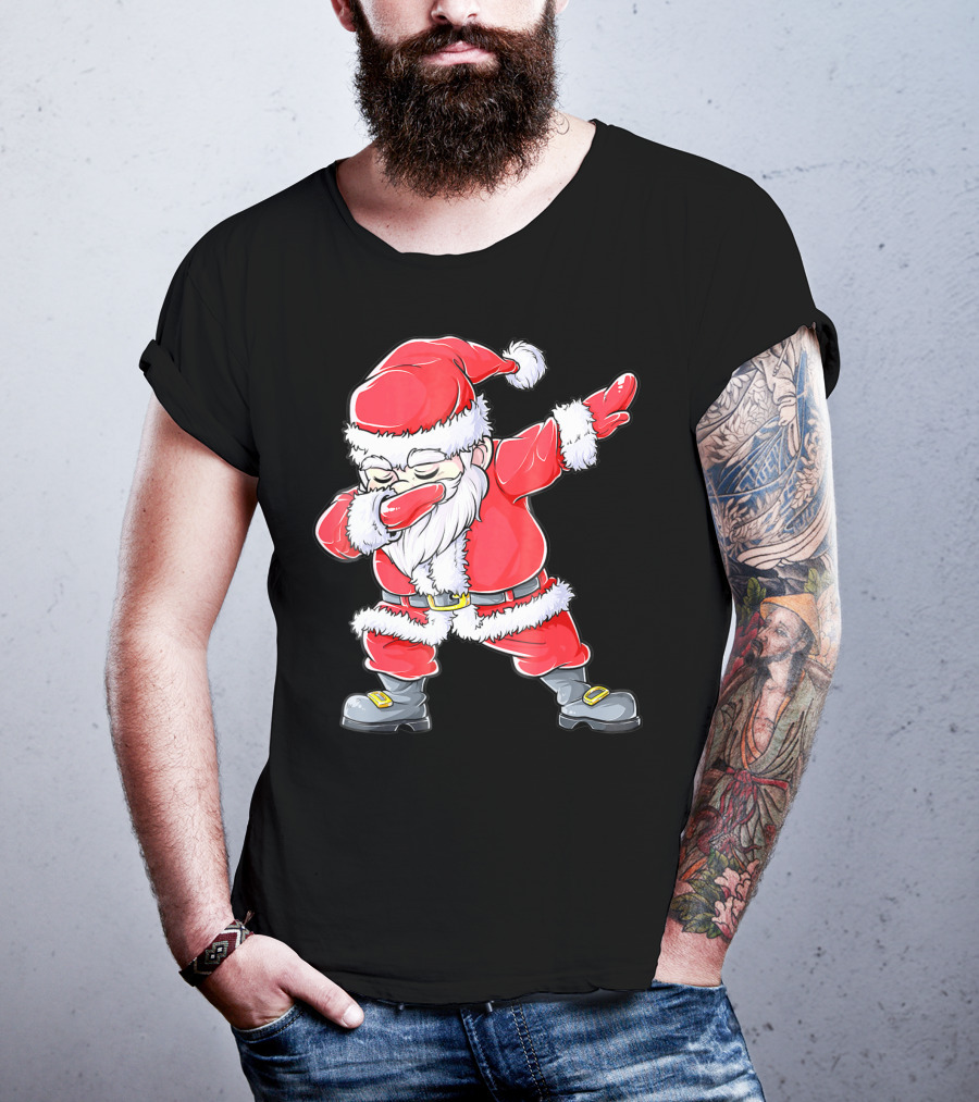 Christmas Santa Dabbing Kids Girls T-Shirt