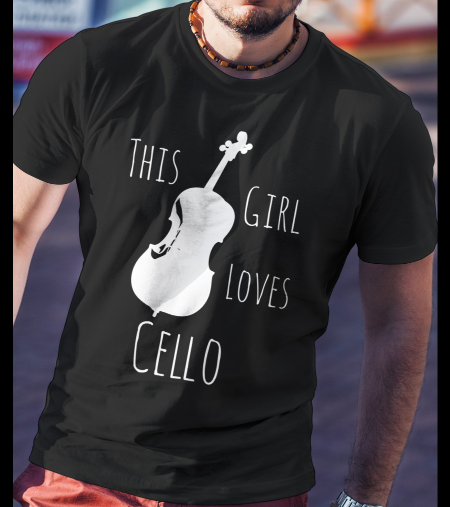 This Girl Loves Cello Fun Cute Girls Clothing T-Shirt