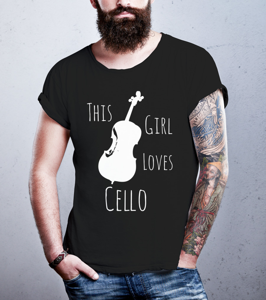 This Girl Loves Cello Fun Cute Girls Clothing T-Shirt