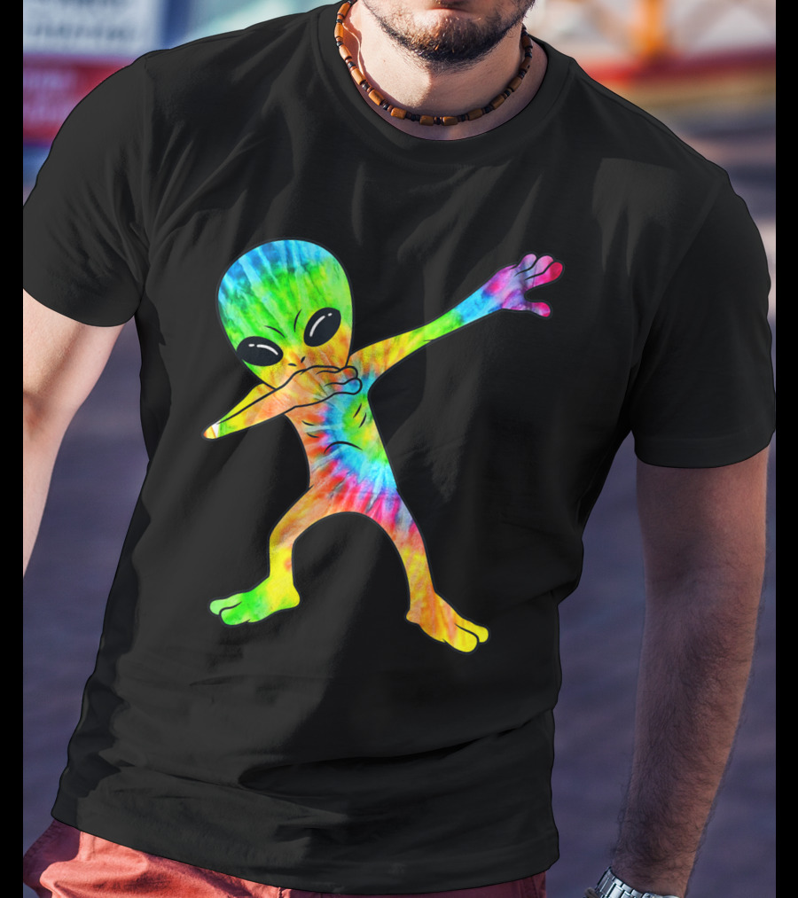 Tie Dye Dabbing Alien T-Shirt