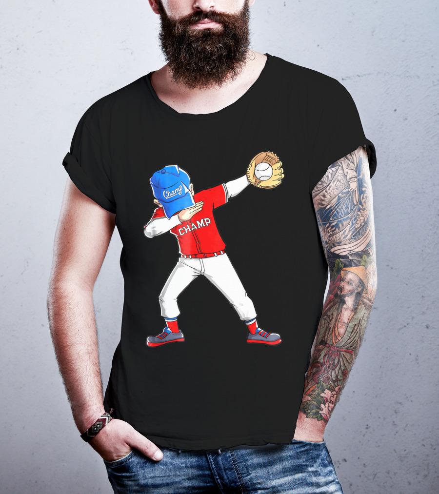 Champ Dabbing Baseball Dab Dance T-Shirt