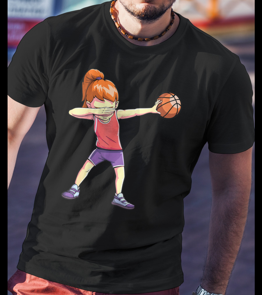 Dabbing Basketball Girl Dab Dance Pose T-Shirt