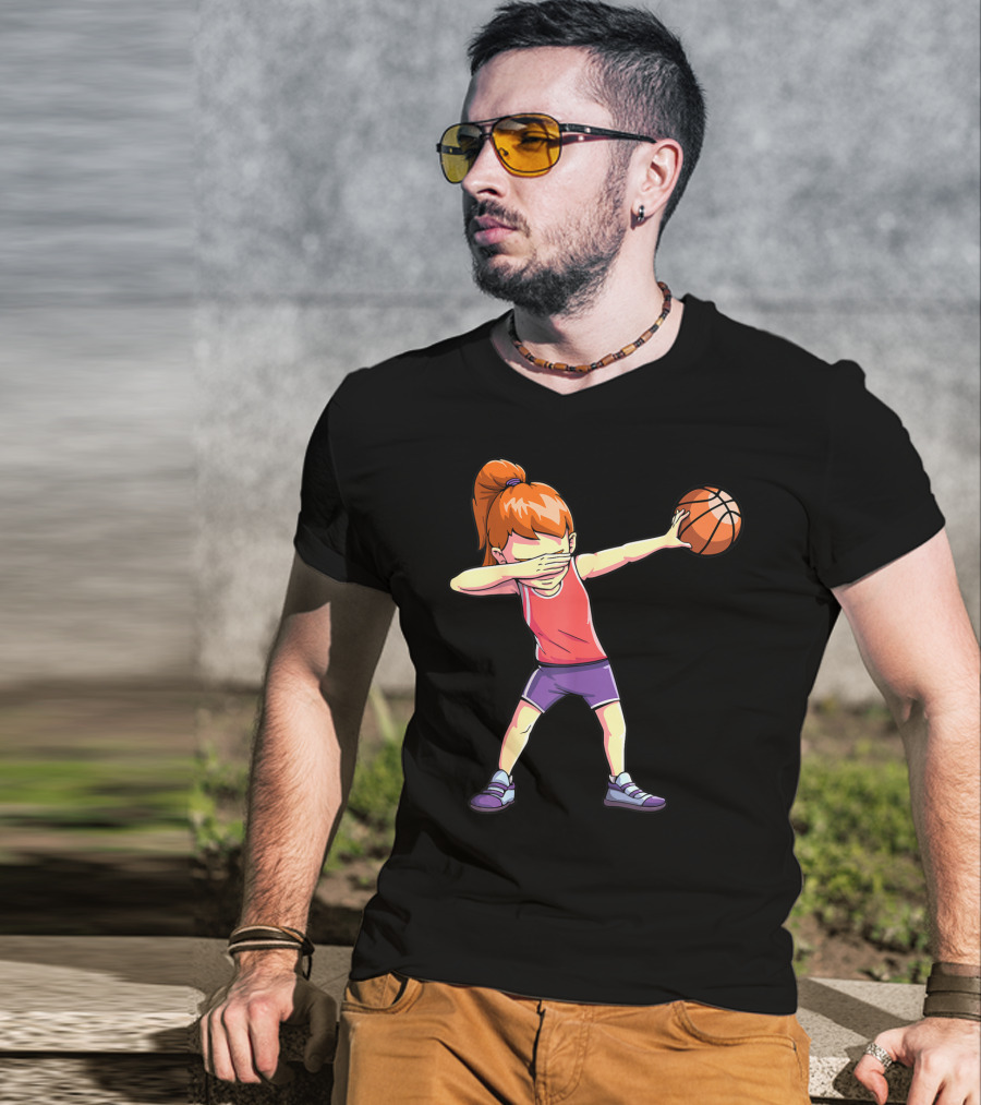 Dabbing Basketball Girl Dab Dance Pose T-Shirt