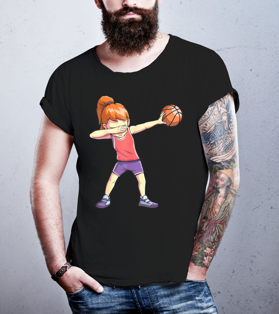 Dabbing Basketball Girl Dab Dance Pose T-Shirt