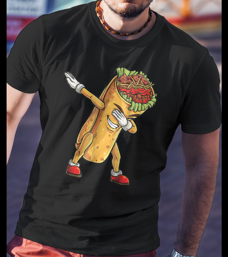 Dabbing Burrito Celebration Cinco De Mayo T-Shirt