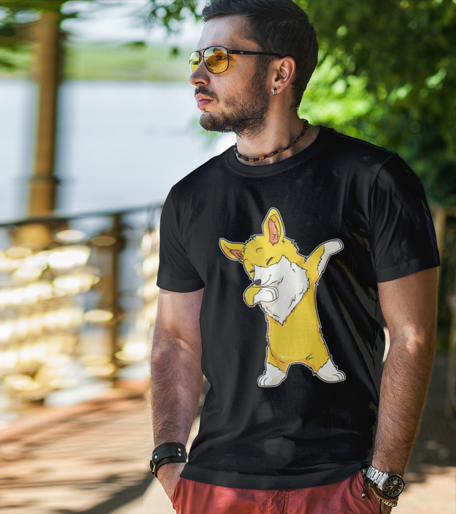 Corgi Dabbing Dance Welsh Corgis Dab T-Shirt