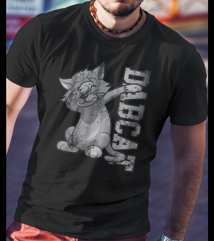 Dabbing Dabcat Vintage Style Iconic Pose T-Shirt