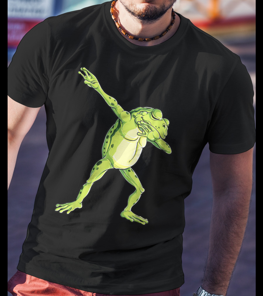 Kids Funny Dabbing Frog Animal Dab T-Shirt