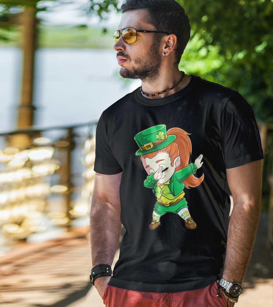 Dabbing Leprechaun St. Patrick's Day Animation T-Shirt