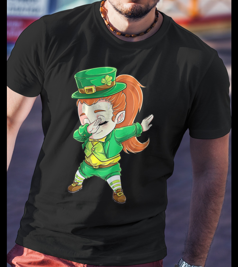 Dabbing Leprechaun St. Patrick's Day Animation T-Shirt