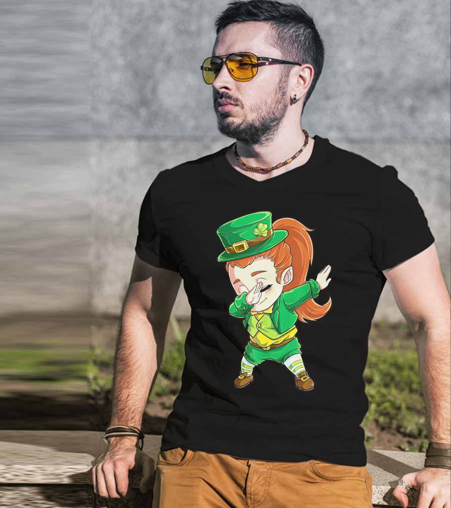 Dabbing Leprechaun St. Patrick's Day Animation T-Shirt