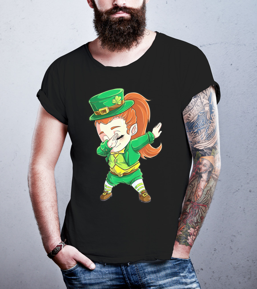 Dabbing Leprechaun St. Patrick's Day Animation T-Shirt