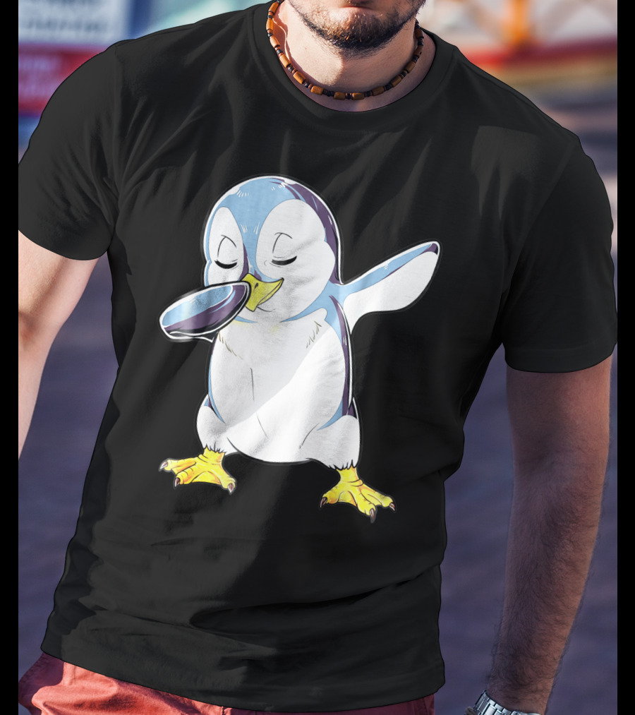 Dabbing Penguin Kids Boys Funny Dab Dance Bird Cute Fun T-Shirt