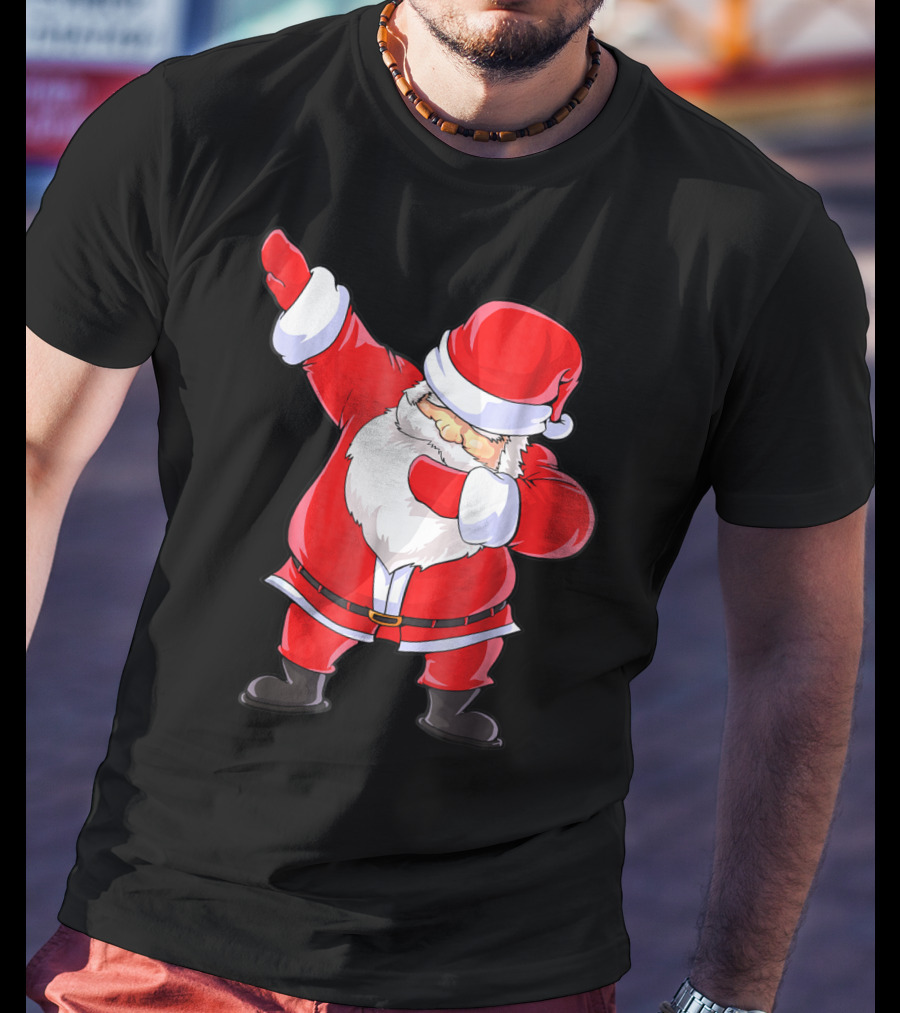 Santa Claus Dabbing Christmas Funny Dab T-Shirt