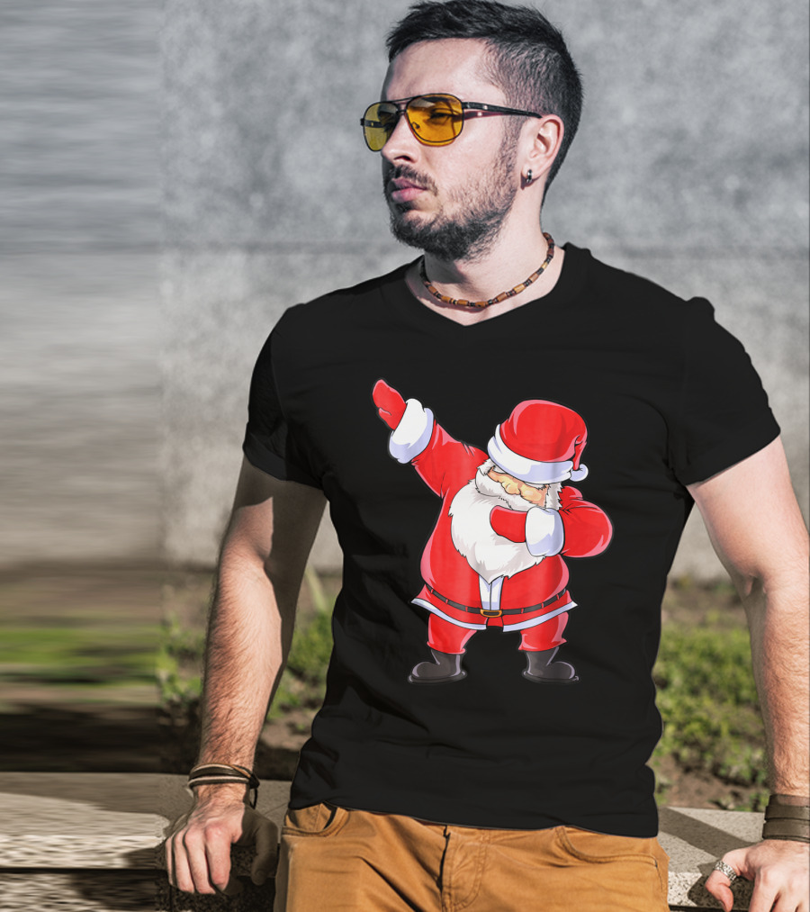 Santa Claus Dabbing Christmas Funny Dab T-Shirt