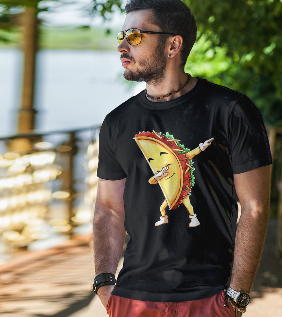 Dabbing Taco Funny Cinco De Mayo Mexican Food Lover Dab T-Shirt