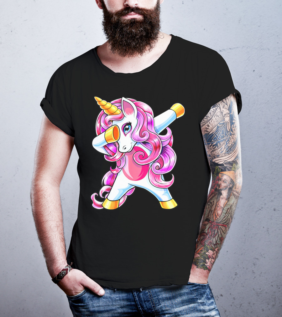 Dabbing Unicorn Birthday Girls Cute Unicorn T-Shirt