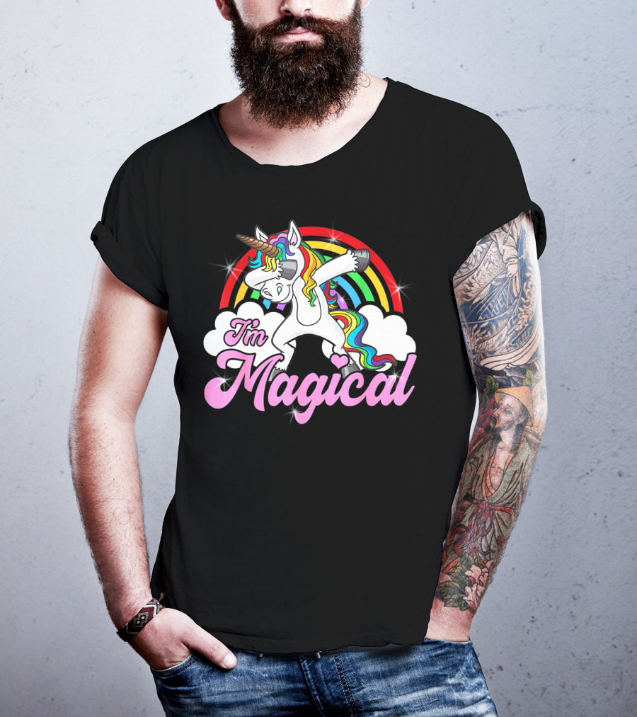 I'm Magical Dabbing Unicorn Rainbow T-Shirt