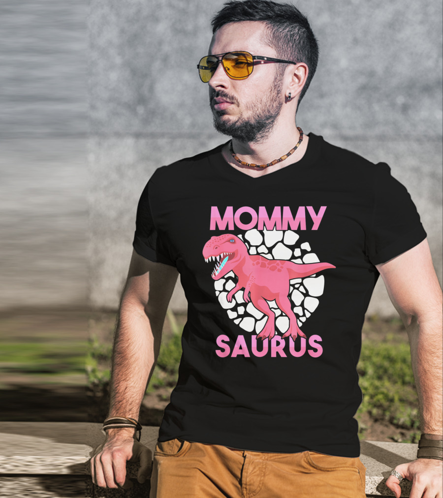 Mommy Saurus Dinosaur Lover Tyrannosaurus Rex Family T-Shirt