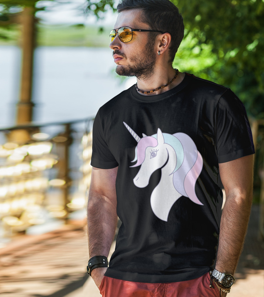 Fabulous Unicorn Pastel Colors For Women Girls T-Shirt