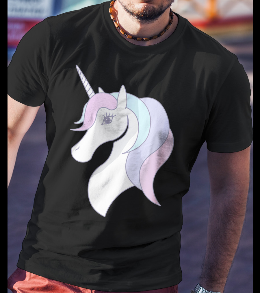 Fabulous Unicorn Pastel Colors For Women Girls T-Shirt