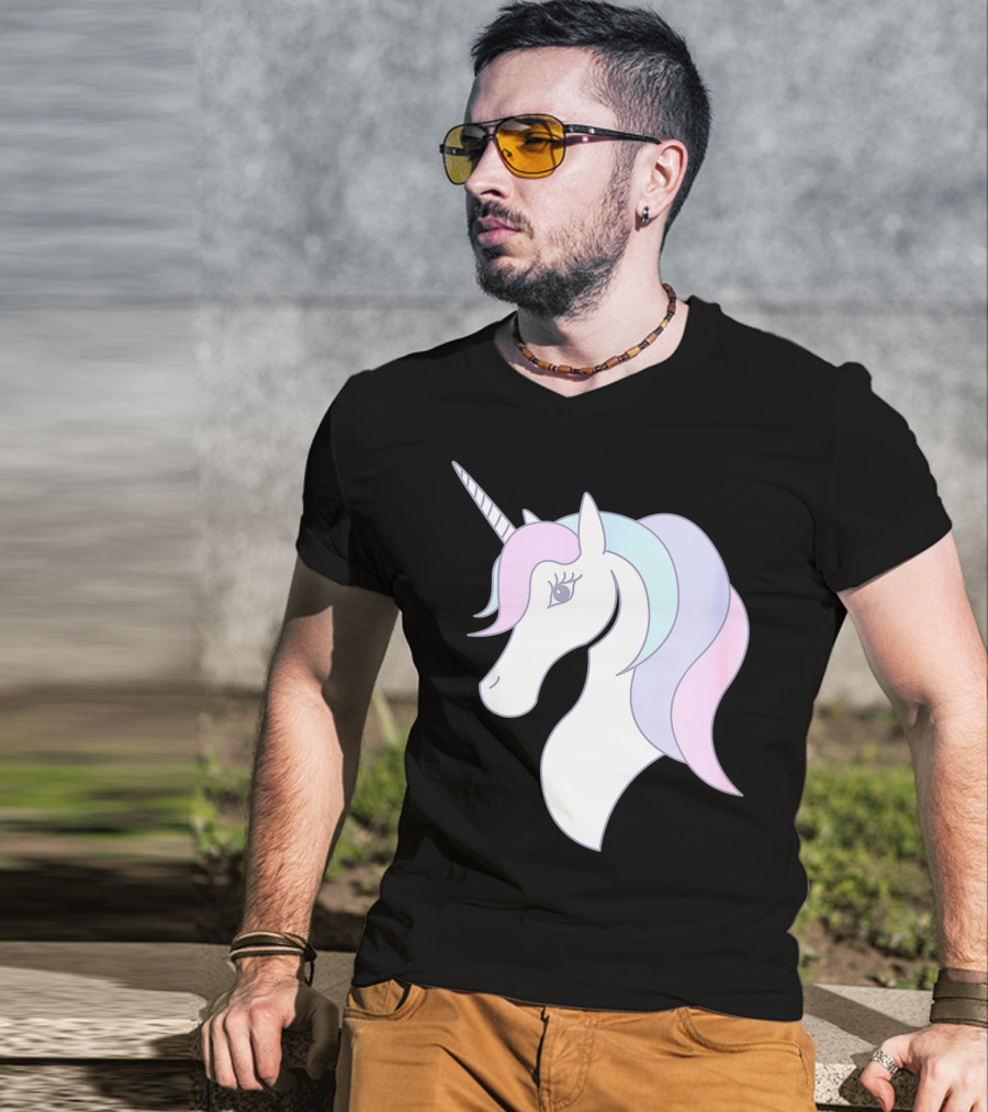 Fabulous Unicorn Pastel Colors For Women Girls T-Shirt