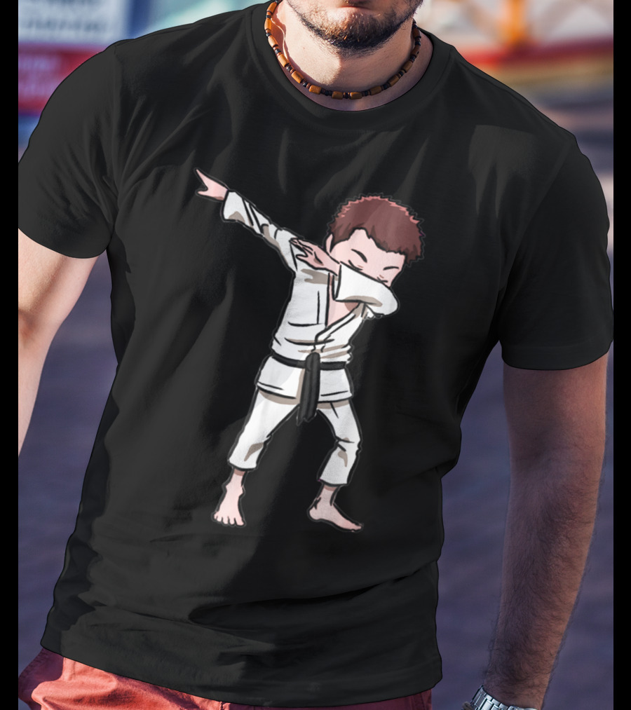 Karate Taekwondo Dabbing Boy Funny Dab Martial Arts Kid T-Shirt