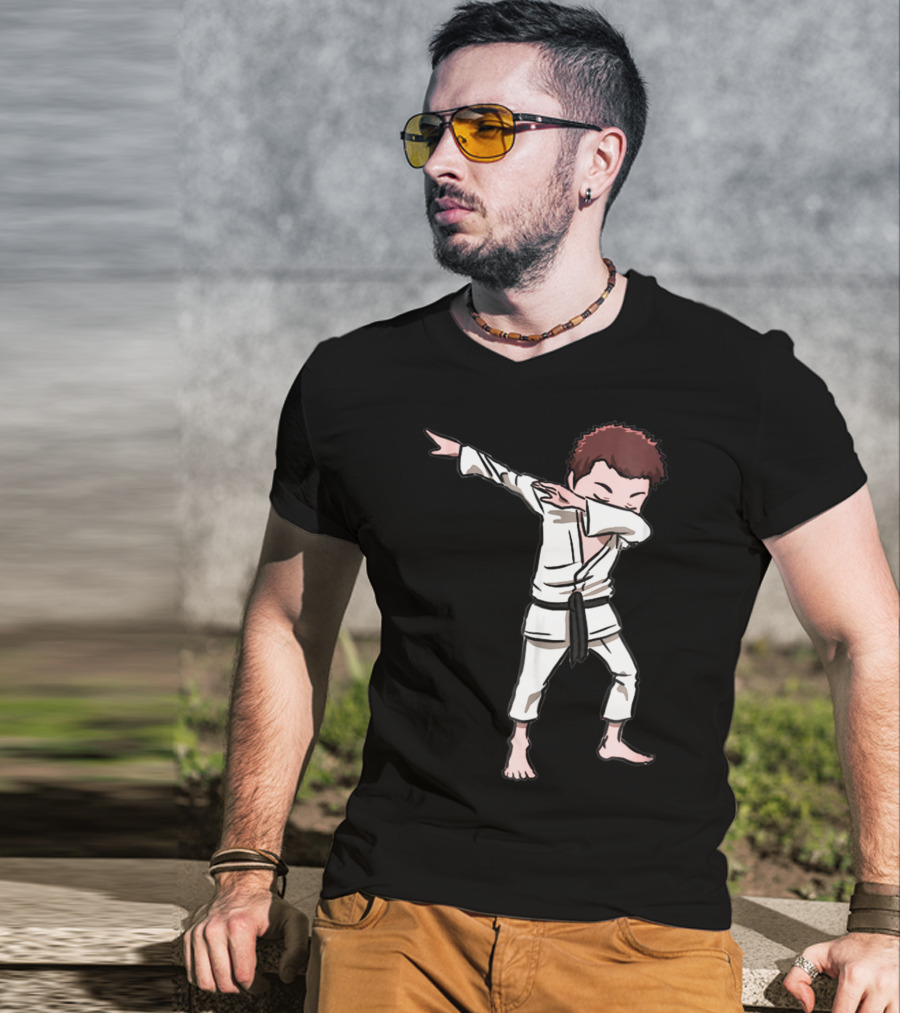 Karate Taekwondo Dabbing Boy Funny Dab Martial Arts Kid T-Shirt