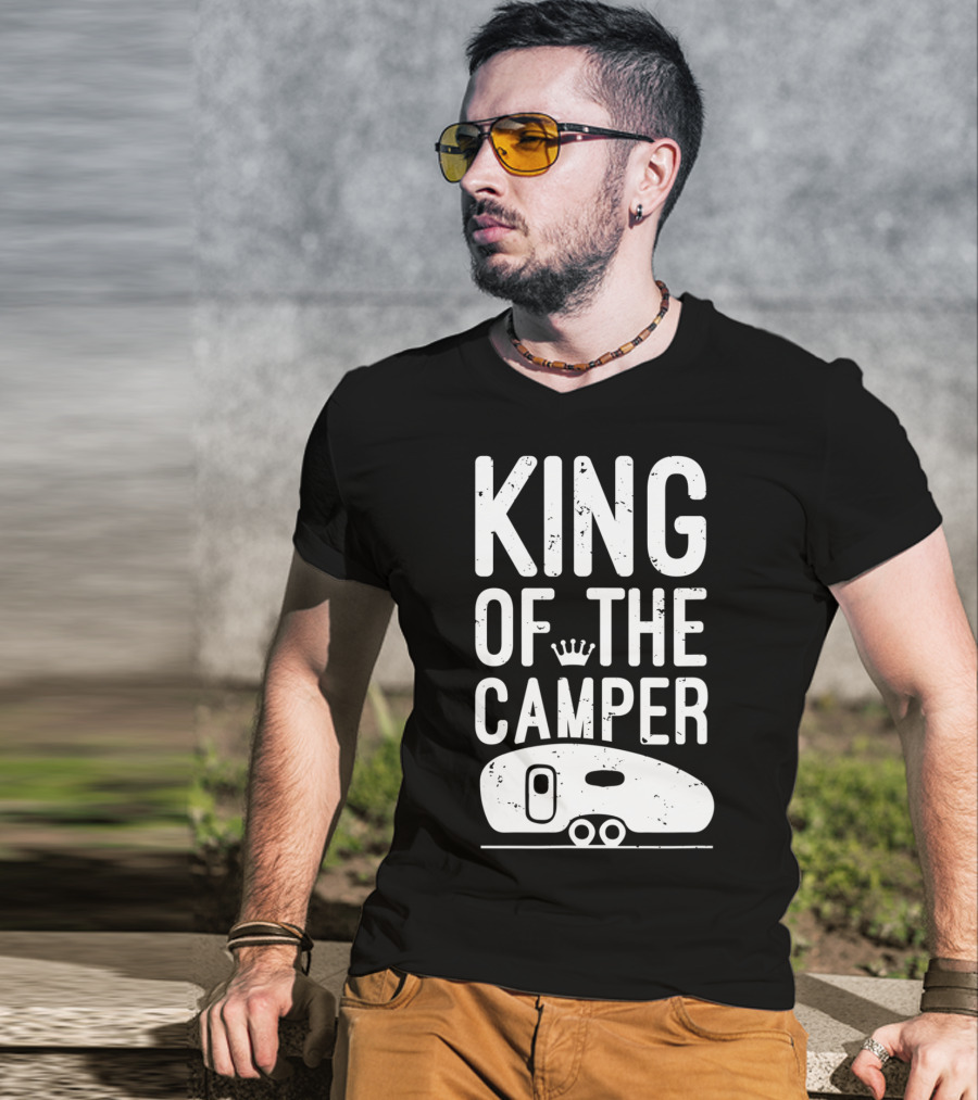 King Of The Camper With Crown And RV T-Shirt