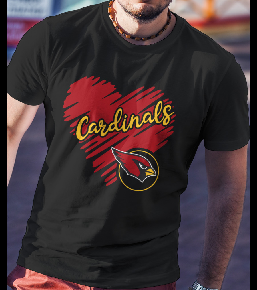 Cardinals Heart T-Shirt