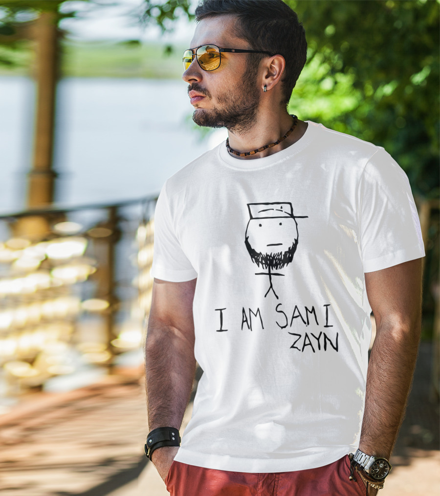 I Am Sami Zayn Stick Figure Drawing T-Shirt