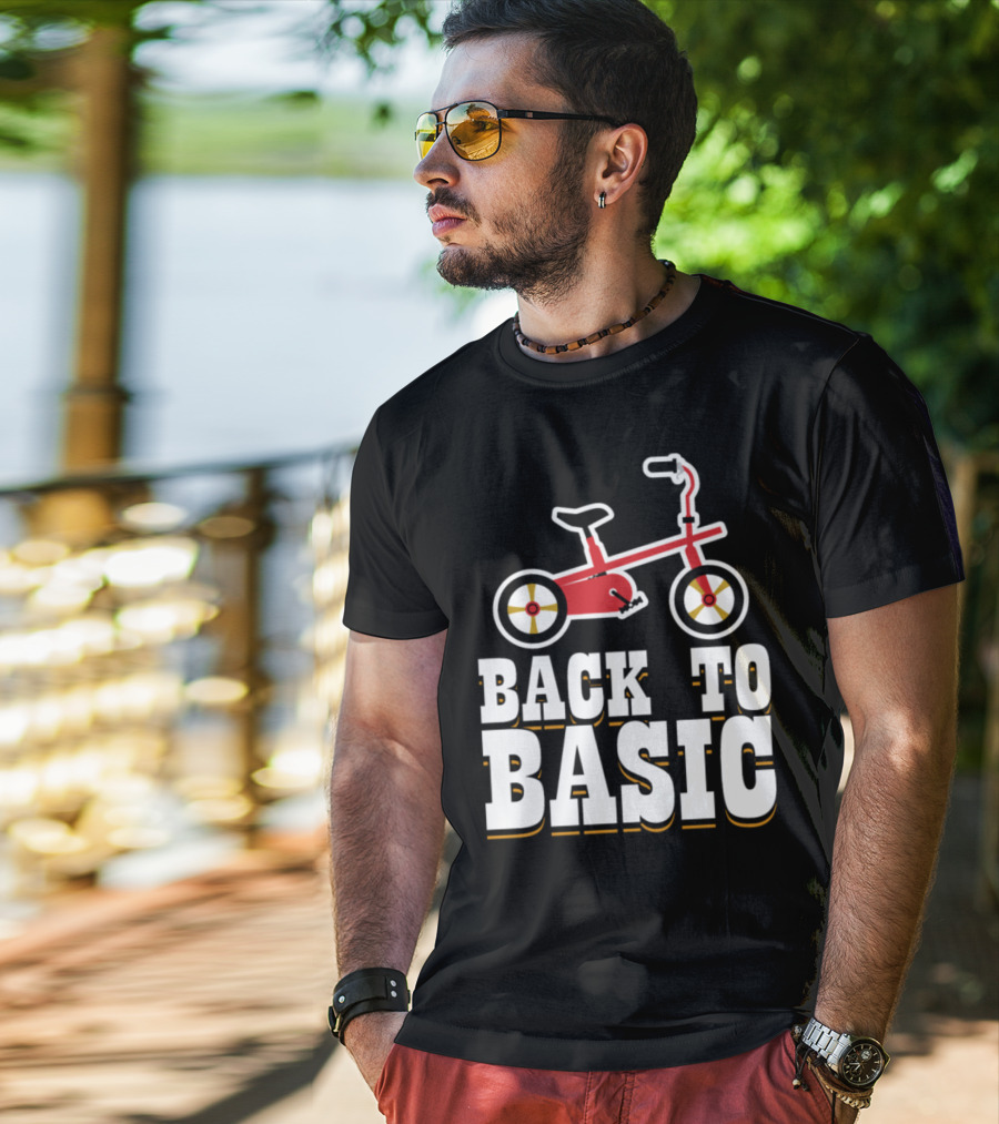Back To Basic Red Tricycle T-Shirt