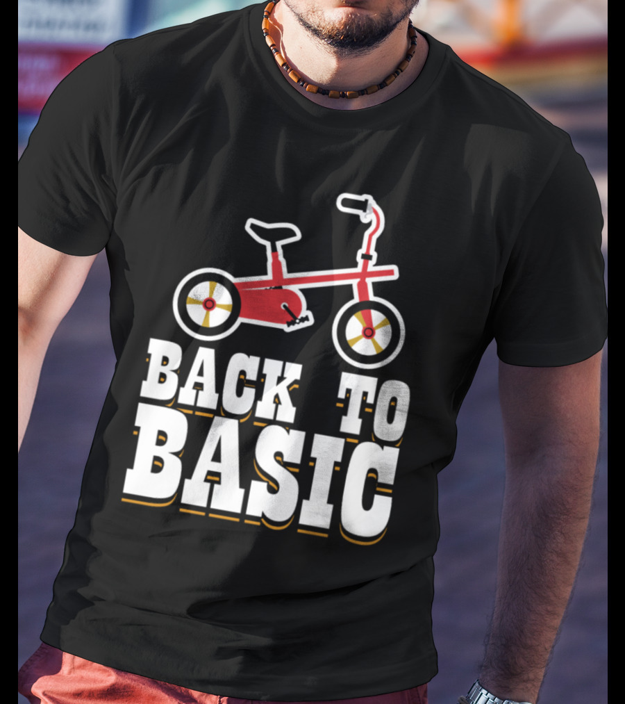 Back To Basic Red Tricycle T-Shirt