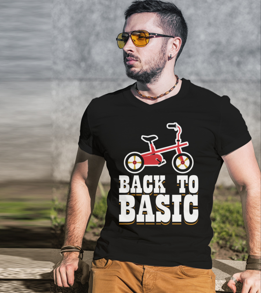 Back To Basic Red Tricycle T-Shirt