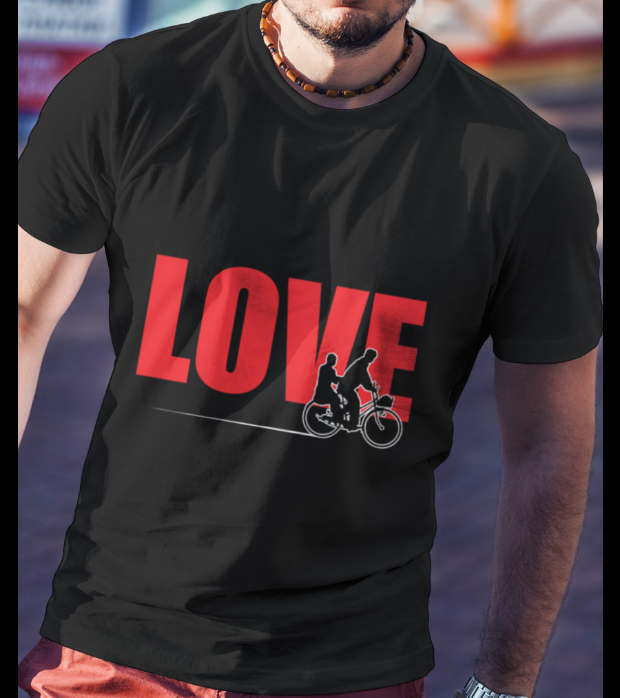LOVE Bicycle Sport Hobby Riding Bike T-Shirt