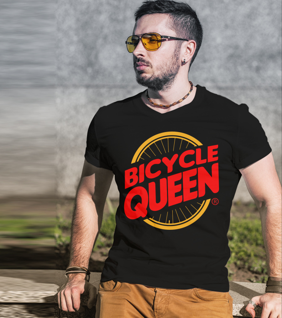 Bicycle Queen Bicycle Wheel T-Shirt