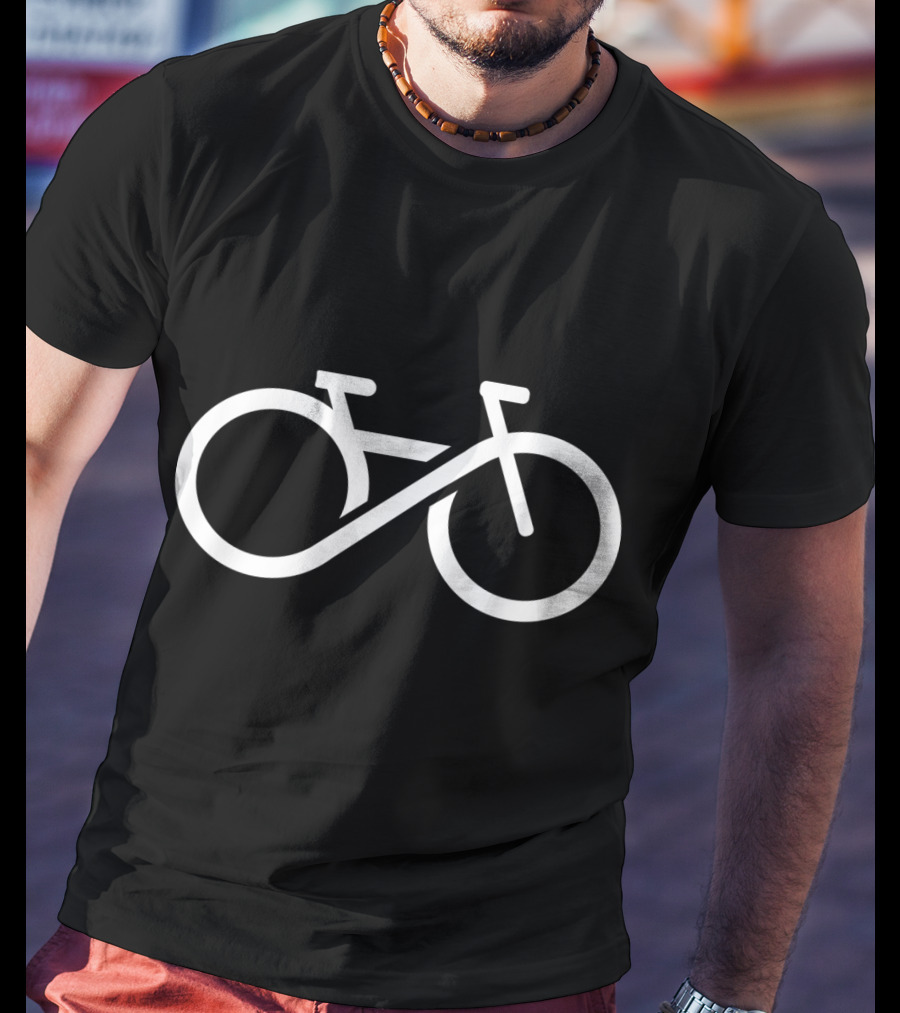 Bike Infinity Symbol Cycling Loop T-Shirt